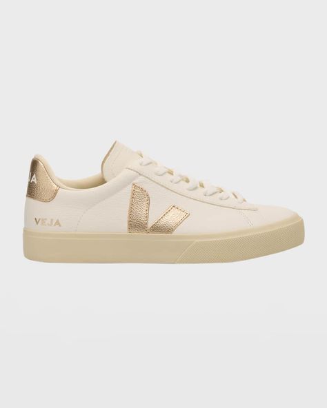 VEJA Campo Bicolor Low-Top Sneakers Veja Sneakers Outfit, Tenis Veja, Rich Girl Style, Recruitment Outfits, Xmas Wishlist, Crazy Ideas, Gold Sneakers, Veja Sneakers, Shoe Inspo