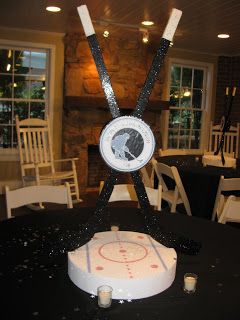 Hockey Centerpieces, Hockey Banquet, Sports Centerpieces, Bar Mitzvah Centerpieces, Hockey Wedding, Hockey Birthday Parties, Mitzvah Centerpieces, Banquet Centerpieces, Hockey Girlfriend