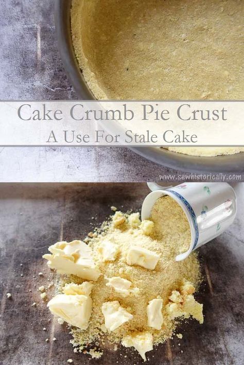 Cake Crumb Pie Crust – A Use For Stale Cake:      3 cups cake crumbs,      1 cup butter Crumb Pie Crust, Texas Sheet Cake Cookies, Crumb Pie, Texas Sheet Cake, Hot And Sour Soup, Healthy Cake Recipes, Leftover Cake, Sweet Treats Recipes, New Cake