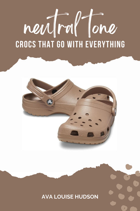 neutral tone crocs - colorway Latte - Amazon Prime! - ad Neutral Crocs Outfit, Latte Outfit, Clogs For Women, Easy Outfits, Ladies Who Lunch, Mom Outfits, Mule Clogs, Amazon Prime, Simple Outfits