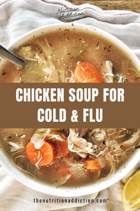 Chicken Soup Recipes When Sick, Chicken Soup Recipes For Colds, Easy Soup Recipes For Sore Throat, Soups To Help With Congestion, Chicken Soup Cold Remedy, Feel Good Chicken Soup, Easy Chicken Soup For Colds, Quick Chicken Soup Easy, Chicken Soup Easy Simple