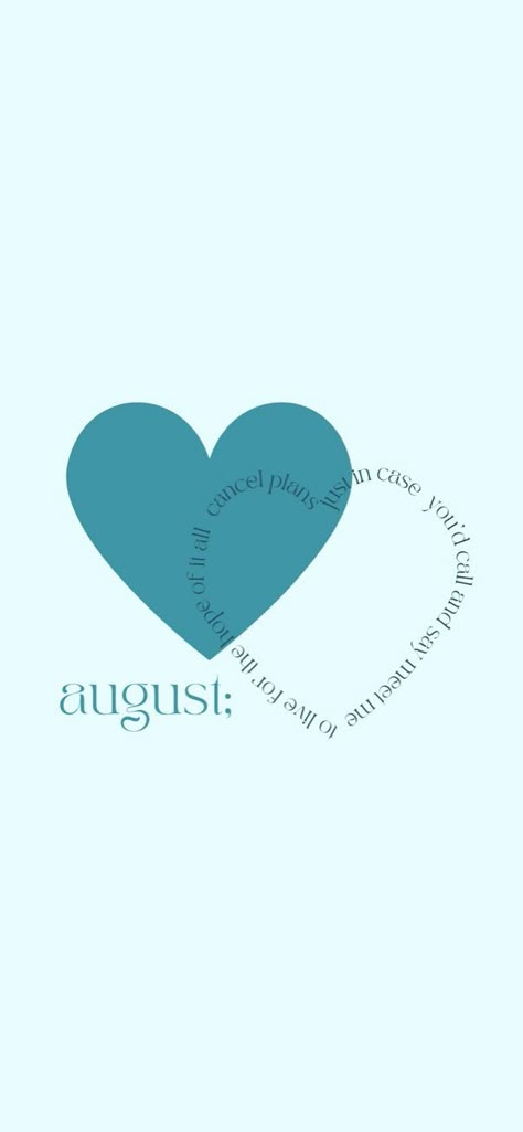 August Folklore, August Taylor Swift, Summer Aesthetic Wallpaper, August Wallpaper, Coquette Heart, Taylor Wallpaper, Taylor Swift Song Lyrics, August Taylor, Taylor Swift Wallpapers