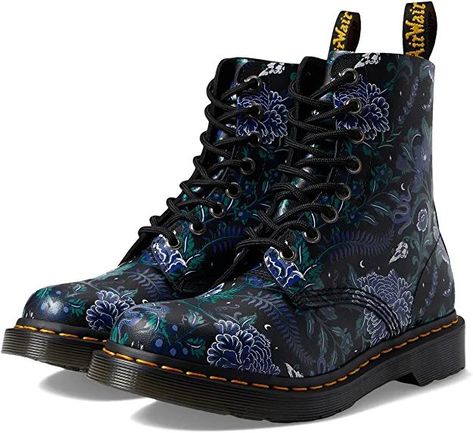 Dr. Martens Women's 1460 Pascal Fashion Boots💜 Dr Martens 1460 Pascal, Shoes Dr Martens, Dr Martens Womens, Garden Boots, Doc Martens Boots, Floral Boots, Glitter Boots, Patent Leather Boots, Womens Combat Boots