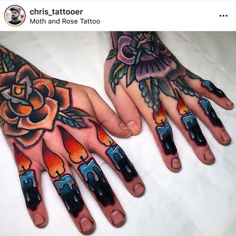 Finger Tattoos Fade, Candle Tattoo Design, Simple Finger Tattoo, Middle Finger Tattoos, Candle Tattoo, Finger Tattoo For Women, Kunst Tattoos, Ring Finger Tattoos, Black Candle