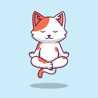 Yoga Cartoon Illustration, Chibi Animals, Yoga Cartoon, Yoga Drawing, Paw Patrol Decorations, Animal Yoga, Posca Art, Cat Yoga, Cute Fantasy Creatures