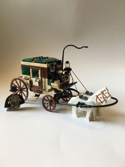 Lego Carriage, Lego Western, Lego Steampunk, Western Ideas, Lego Houses, Lego Dragon, Lego Medieval, Lego 4, Lego Land