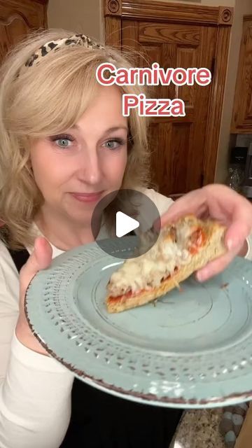 Kate Kelso Higdon on Instagram: "Drop a 😲 if the idea of a Carnivore Pizza shocks you.   Carnivore Pizza Crust  Carnivore Pizza sounds like an oxymoron but this recipe made it completely possible.  Only 2 things I would change on this is to make it better. I would use ground chicken instead of turkey.  The turkey just had a flavor that was too detectable.  I would also use butter instead of ghee for better flavor.  After using a food processer to mix ingredients, pour into a bowl and stir in ground pork rinds.  Place on parchment paper and spread into a pizza crust shape. Bake at 375 degrees for 30 minutes.  Once done, just put your favorite carnivore pizza toppings on it and bake another 5-7 minutes and it’s ready to serve.  Crust Ingredients: 1 lb ground turkey (or chicken) 3 eggs 1 cup Ground Turkey Pizza Crust, Ground Chicken Carnivore Recipes, Carnivore Ground Pork Recipes, Ground Chicken Pizza Crust, Carnivore Pizza Crust, Protein Bark, Carnivore Pizza, Turkey Pizza, Caveman Diet Recipes