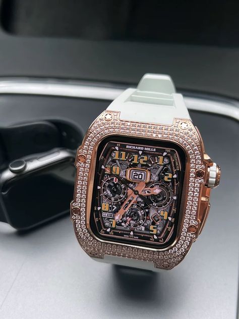 Diamond Apple Watch, Crown Gold, Apple Watch Case, White Band, Apple Watch Strap, Watch Case, Jaeger Watch, Watch Strap, Screwdriver