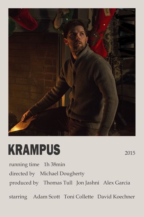 Krampus Movie Poster, Winter Watchlist, Film Checklist, Krampus 2015, Krampus Movie, Movies Minimalist, Polaroid Movie Poster, Music Obsession, Alex Garcia