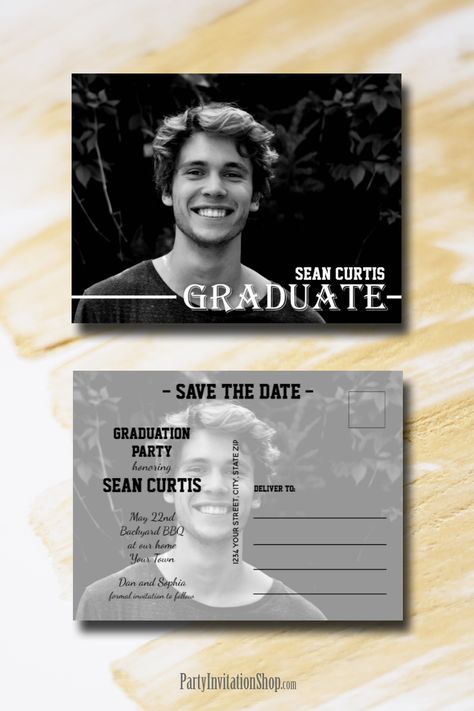 Photo Postcards Graduation Save the Date Cards Graduation Save The Date Ideas, Graduation Save The Date, Save The Date Ideas, Date Photo, Save The Date Photos, Save The Date Postcards, Date Ideas, Graduation Party Invitations, Graduation Ceremony