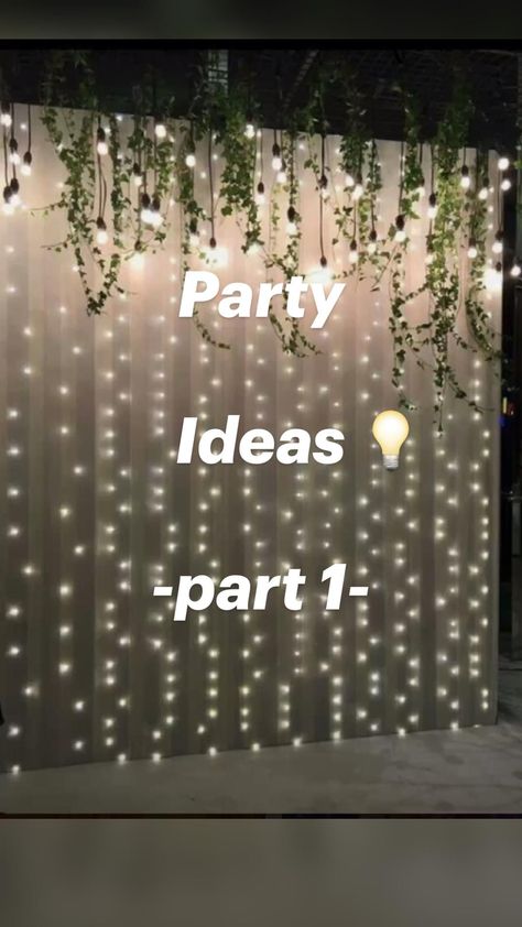 Party Ideas 💡 -part 1- Lights Backdrop, Light Curtains, Curtain String Lights, Prom Decor, Light Backdrop, Small Balcony Decor, Neon Party, Stage Decorations, 50th Wedding