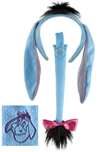 Eeyore Ears And Tail >>> Continue to the product at the image link. (This is an affiliate link) Eeyore Tail, Winnie The Pooh Costume, Winnie The Pooh Eeyore, Mascaras Halloween, Ears And Tail, Purple Headbands, Tutu Costumes, Disney Ears, Black Accessories