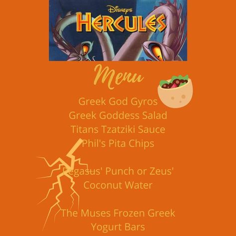 Disney Movie Night Dinner, Movie Night Dinner, Frozen Greek Yogurt, Disney Movie Night, Yogurt Bar, Dinner And A Movie, Tzatziki Sauce, Pita Chips, Dinner Themes