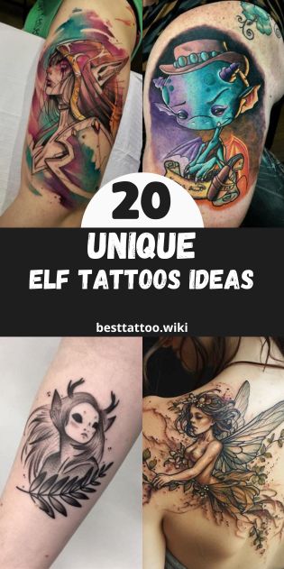 Explore Magical Elf Tattoos: Discover 20 Captivating Designs and Styles for 2024 – A Unique Artistic Expression Faerie Tattoo Sleeve, Elf Tattoos, Rogue Tattoo, Faerie Tattoo, Druid Tattoo, Elf Tattoo, Ethereal Forest, Mystical Beings, Elven Princess