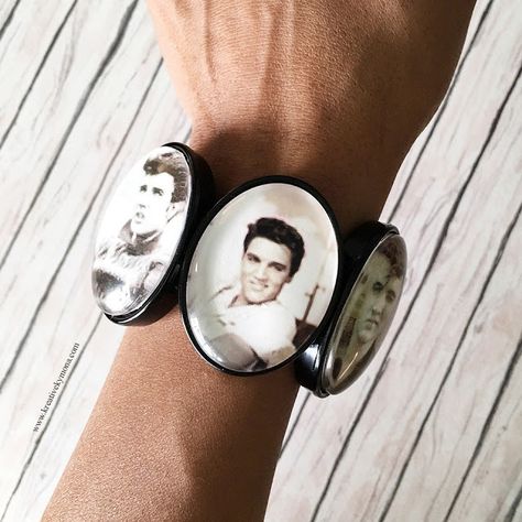 Craft Fantastic Blog: Vintage Elvis Bracelet Elvis Bracelet, Random Crafts, Bracelet Diy, Photo Tutorial, Diy Bracelets, Hello Everyone, To Create, Bracelet