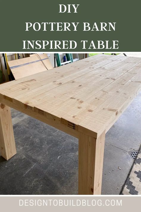 Buying a new table can be extremely expensive. This easy to follow tutorial will show you how to build a beautiful modern wood table. Save lots of money by building your own DIY dining room table. Dinning Table Diy, Outdoor Dining Table Diy, Modern Wood Table, Door Dining Table, Outdoor Wood Table, Diy Patio Table, Diy Dining Room Table, Table Build, Picnic Table Bench