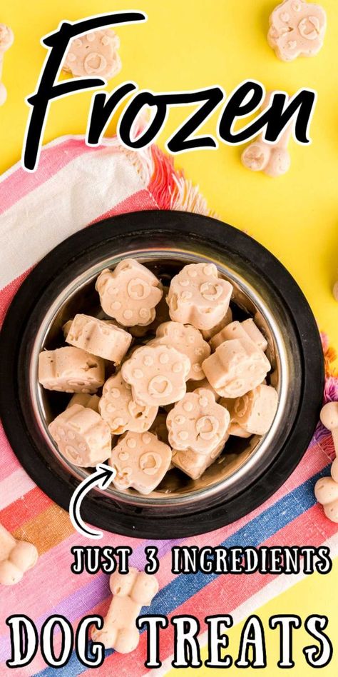 Dog Treats Homemade Peanut Butter, Homemade Frozen Dog Treats, Peanut Butter Banana Recipes, Frozen Banana Treats, Greek Yogurt Peanut Butter, Banana Dog Treat Recipe, Frozen Dog Treats Homemade, Frozen Treats Recipes, Banana Frozen