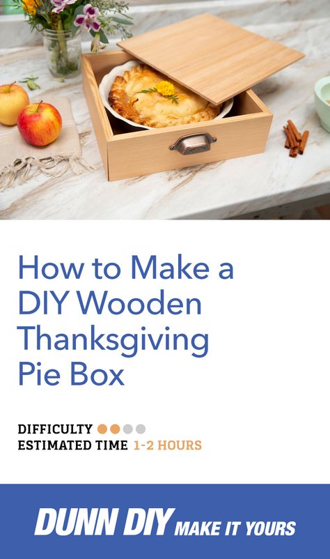 Pie Box Packaging Design, Pie Safe Diy, Pie Box Template, Pie Box Packaging, Diy Pie Box, Recipe Boxes Wooden, Baking Kit Gift, Diy Pie, Pie Box