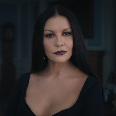 Wednesday Addams Makeup, Addams Family Movie, Zeta Jones, Morticia Addams, Victorian Goth, Colouring Pics, Gothic Clothing, Catherine Zeta Jones, Addams Family