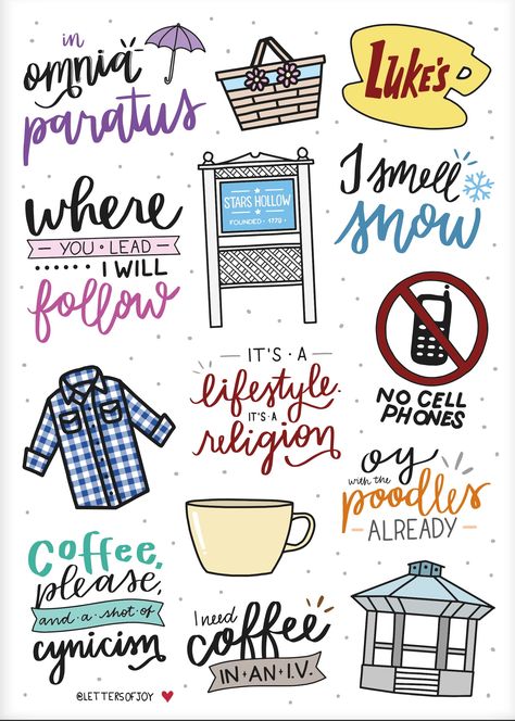 Gilmore Girls Phone Case, Gilmore Girls Tattoo, Gilmore Girls Stickers, Gilmore Girls Art, Gilmore Girls Party, Gilmore Girls Coffee, Girls Stickers, Gilmore Girls Fan, Lorelai Gilmore