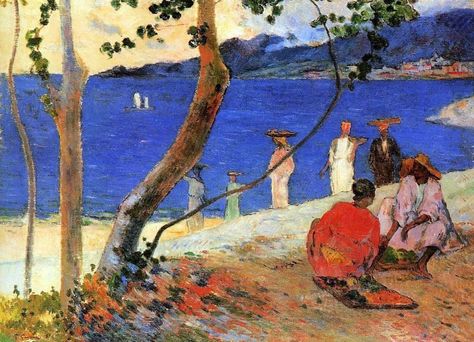 Eugène Henri Paul Gauguin, Impressionist Artists, Paul Cezanne, Paul Gauguin, Pierre Auguste Renoir, Post Impressionism, Post Impressionists, Art Kit, Beach Scenes