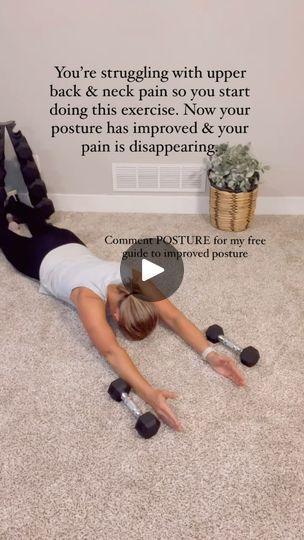 23K views · 2.9K reactions | Need to improve your posture? ⬇️  Whether you just want to prevent bad posture, or you have bad posture and want to change it, this is a great exercise.  This move targets the lower traps, which are an important muscle for shoulder blade stabilization and, in turn, upper back positioning. They also help rotate the shoulder blade up for overhead movement.  Of course there is no one single exercise that fixes posture, but this is a great start. Other components to improving posture include: * Breathing patterns & 360* rib cage expansion * Upper back mobility * Deep neck flexor stabilization * Upper back strengthening * Hip mobility & strengthening * Core strengthening * Ergonomic desk setup * Postural awareness  For this exercise, perform 2-3 sets of 8-10 reps 2- Upper Back Strengthening, Upper Back Mobility, Ergonomic Desk Setup, Upper Back Pain Exercises, Back Mobility, Back Strengthening, Strengthen Hips, Breathing Patterns, Rehab Exercises