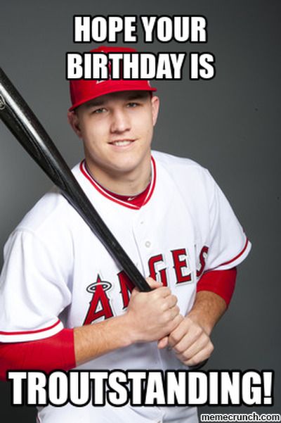 Happy Birthday Memes, Happy Birthday Mike, Baseball Memes, Sports Shoes For Girls, Birthday Memes, Baseball Room, Volleyball Humor, Angels Baseball, Baseball Guys