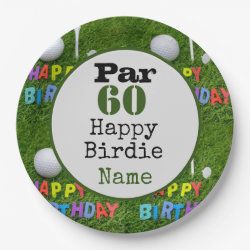 Golf Par 60th Birthday Flag for Golfer birdie Golf Party Games, Golf Party Foods, Golf Party Favors, Golf Party Decorations, Golf Christmas Gifts, Birthday Flags, Golf Gifts For Men, Golf Party, Custom Paper Plates