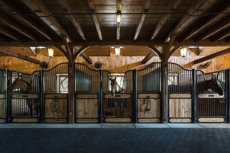 Equine Facility - Custom Barn Builders | Full-Service Barn Building Company Equine Facility, Cedar Door, Stable Style, Stall Fronts, Bank Barn, Barn Builders, Timber Frame Barn, Horse Barn Designs, Horse Barn Plans