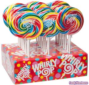 Whirly Pops 1.5-Ounce Swirl Lollipops Assortment: 24-Piece Display Lollipop Display, Monica Seles, Wholesale Candy, Individually Wrapped Candy, Rainbow Lollipops, Blow Pops, Swirl Lollipops, Bulk Candy, Spiderman Birthday