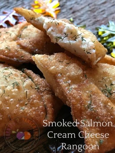 Recipes Using Smoked Salmon, Cream Cheese Rangoon, Cheese Rangoon, Smoked Salmon Cream Cheese, Rangoon Recipe, Smoked Oysters, Flaked Salmon, Salmon Cream Cheese, Onion Pie