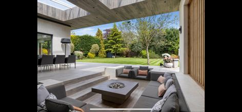 Sunken Seating Area, Sunken Seating, Garage Conversion, Pool Area, Property Listing, Detached House, Seating Area, Dream House, Road