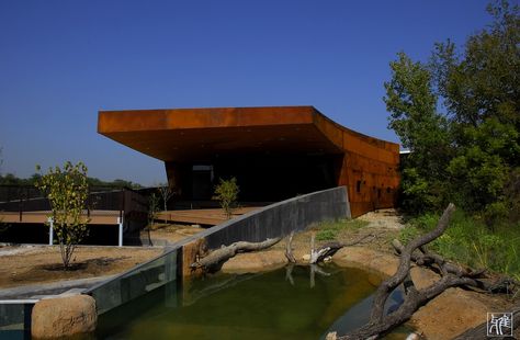 Trinity River Audubon Center, Dallas, Texas | Design Architect : Antoine Predock Antoine Predock, Trinity River Fort Worth, Trinity River Audubon Center, Texas Design, Dordogne River, Guadalupe River, Design Architect, Corten Steel, Dallas Texas