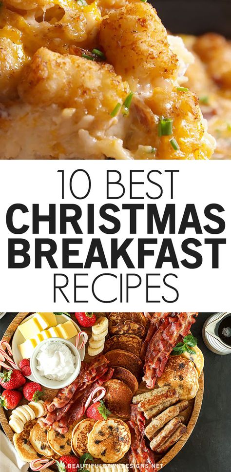 Christmas Morning Breakfast For 2, Christmas Brunch Recipes Make Ahead, Xmas Brunch Ideas Breakfast, Christmas Party Breakfast Ideas, Christmas Breakfast Bar Ideas, Christmas Breakfast Pastry, Impressive Breakfast Ideas, Fun Christmas Breakfast Ideas, Christmas Breakfast Brunch Ideas