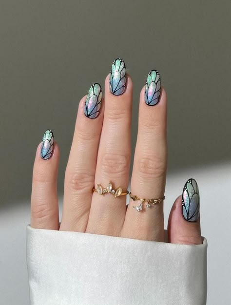 26+ Whimsical Fairy Nails You Need To See / Fairy Core Nails 2024