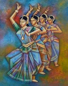 Dance Composition Painting, Pictorial Composition Painting, Rhythm Art, Morden Art, Painting Indian, Dancing Art, Composition Painting, Buy Paintings Online, India Painting