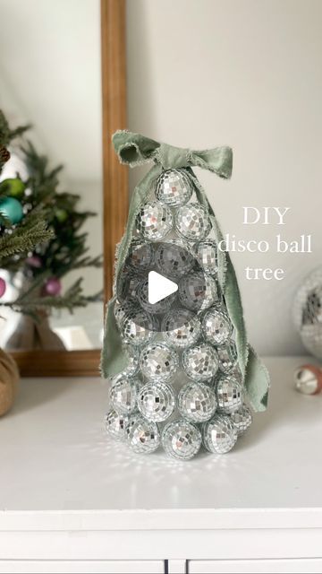 Kelly Oester - your new DIY mom friend on Instagram: "POV: disco balls are on sale, half off🤩 comment DISCO for direct links!   ✨TIP: put a glob of hot glue on the cap of the disco ball ornament and stick it into the foam!  #diy #diycrafts #disco #discoballchristmas #pinkmas #makeitwithmichaels #magical #motherhood #diychristmas #diyhomedecor #homedecor #anthropologie" Disco Christmas, Foam Diy, Diy Mom, Mom Friend, Stick It, Mom Diy, Disco Balls, Friends Mom, Ball Ornaments