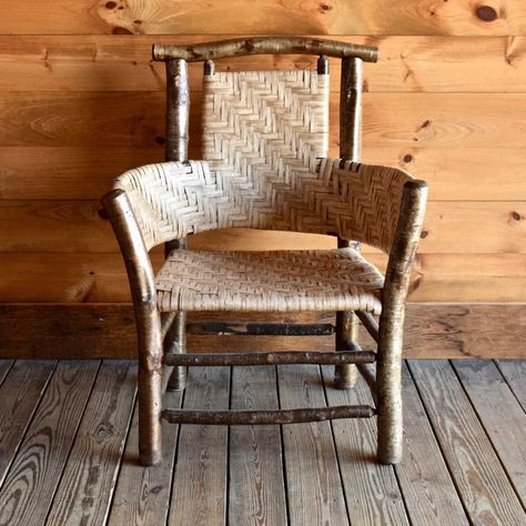 Seating | Dartbrook Rustic Goods Adirondack Decor, Leather Paddle, Leather Wing Chair, Twig Furniture, Morris Chair, Adirondack Furniture, Green Cottage, Lake Furniture, Side Table Decor