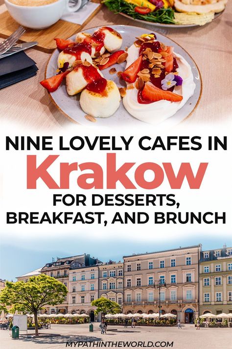 Looking for the best cafes and coffee shops in Krakow, Poland? Here are some of the best places for a high-quality cup of coffee, cakes, breakfast, and brunch. Krakow Food, Cafe And Bakery, Poland Food, Shabbat Dinner, Italy Destinations, European City Breaks, Homemade Bagels, Breakfast And Brunch, Poland Travel