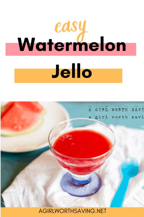 There is nothing like a sweet slice of watermelon on a hot summer day. Take some of that fresh fruit and make this super simple Watermelon jello recipe Watermelon Jello, Whole 30 Dessert, Jello Recipe, Healthy Party Food, Beef Gelatin, Nut Milk Bag, Aip Diet, Autoimmune Protocol, Jello Recipes