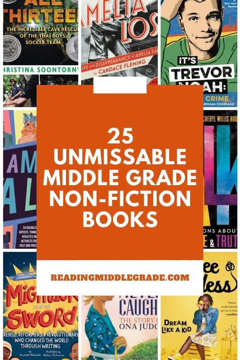 If you’re looking to add more middle grade non-fiction to your reading list, then this list will help. I’ve included food books, graphic memoirs, historical stories, books to help kids write better, and much more. Check out these must not miss middle school non fiction books, on the blog. Books About Business, Fiction Books For Kids, Nonfiction Books For Kids, Historical Nonfiction, Middle School Books, Middle School Libraries, Food Books, Mythology Books, Non Fiction Books