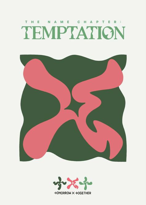 Temptation Daydream, Txt Prints, Txt Temptation, Txt Album, Green Room Decor, Kpop Anime, Photocard Template, Aesthetic Poster, Tomorrow X Together