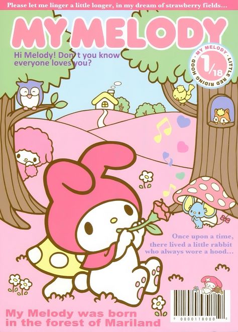 Japanese Poster Design, Pastel Poster, My Melody Wallpaper, Melody Hello Kitty, Sweet Baby Girl, Hello Kitty Art, Poster Room, Pink Posters, Sanrio Wallpaper