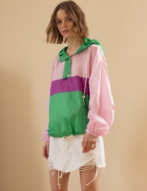 Hipster Outfits Fall, Colorblock Windbreaker, Sports Chic Outfit, Cheap Boutique Clothing, Pixie Market, Sports Wear Women, Hipster Outfits, Cute Jackets, Sporty Outfits