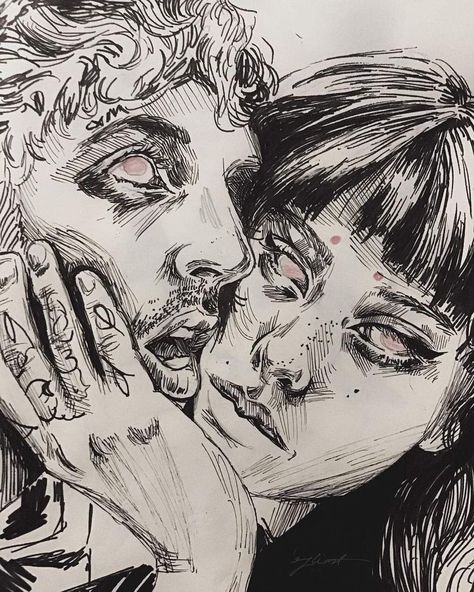 Obsessive Love Disorder, Love Obsession, Obsessive Love, Seni Cat Air, Art Diary, Arte Obscura, Arte Inspo, Arte Sketchbook, Art Drawings Sketches Creative