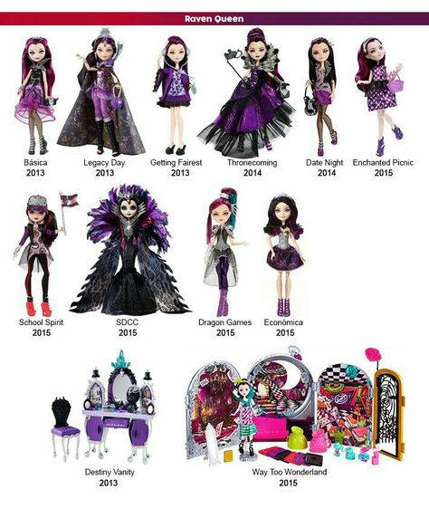 Raven Queen Doll Raven Queen Doll, Ever After Dolls, Raven Queen, Monster High Art, Disney Dolls, Doll Repaint, Monster High Doll, Unicorn Birthday Parties, Ever After High