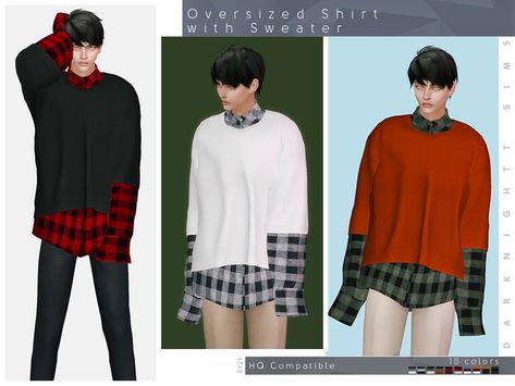 Sims 4 Male Oversized Shirt, Sims 4 Casual Clothes Male, Sims 4 Cc Oversized Shirt Men, Sims 4 Cc Oversized Sweater Male, Male Sims 4 Clothes, Sims 4 Oversized Shirt, Sims 4 Cc Clothes, Sims 4 Male, Sims 4 Men Clothing