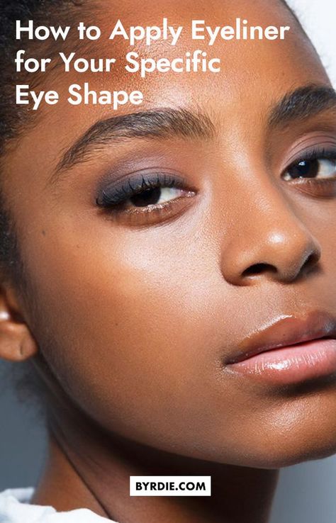 How To Elongate Eyes, Eye Lid Types, Eyeliner For Upturned Eyes, Roundish Almond Eyes, Eyeliner For Big Round Eyes, Natural Looking Eyeliner, Eyeliner For Deep Set Eyes, Eyeliner Downturned Eyes, Eye Makeup For Round Eyes