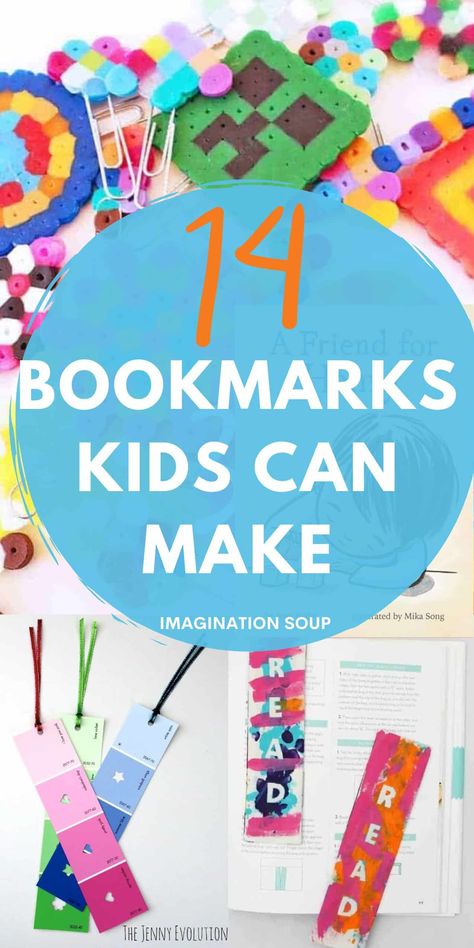 15 Bookmarks That Kids Can Make Themselves (for Gifts or Fun) - Imagination Soup Jesus Teaching, Makerspace Projects, Market Day Ideas, Kindness Ideas, Bookmarks For Kids, Storytime Ideas, Homemade Bookmarks, Free Bookmarks, Free Printable Bookmarks