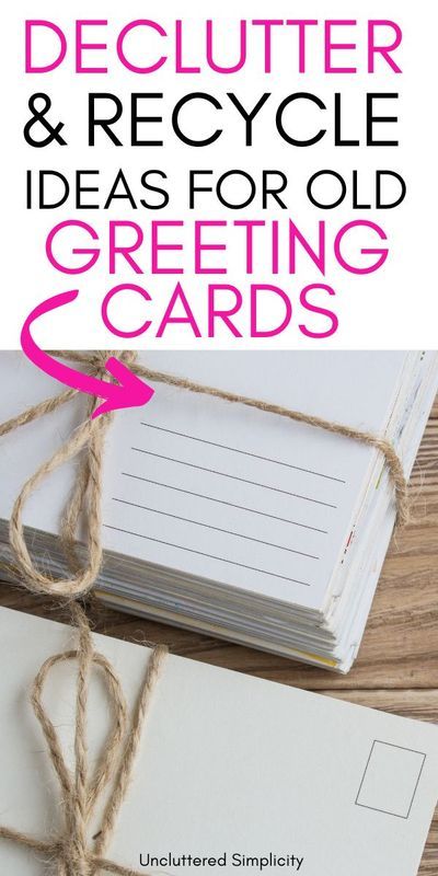 Declutter and organize your old greeting cards with these 5 simple steps. Let go of all the paper but keep the important information and the emotional memories. These steps will guide you through the process of decluttering your old cards successfully! What To Do With Old Cards Ideas, What To Do With Old Greeting Cards, Decluttering Paper, Organize Greeting Cards, Mail Organization, Paper Organizing, Greeting Card Book, Diy Photo Book, Declutter And Organize